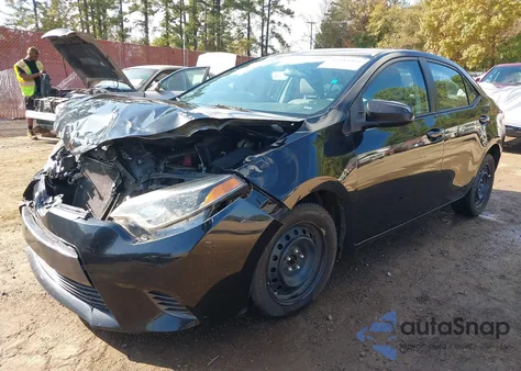 2016 Toyota Corolla Le z USA, uszkodzony, nr VIN 2T1BURHE4GC715557